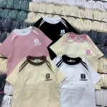 Áo Thun Nữ Cổ Tròn Baby Tee In Logo Ngực Chữ B Mạc AH787