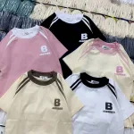 Áo Thun Nữ Cổ Tròn Baby Tee In Logo Ngực Chữ B Mạc AH787