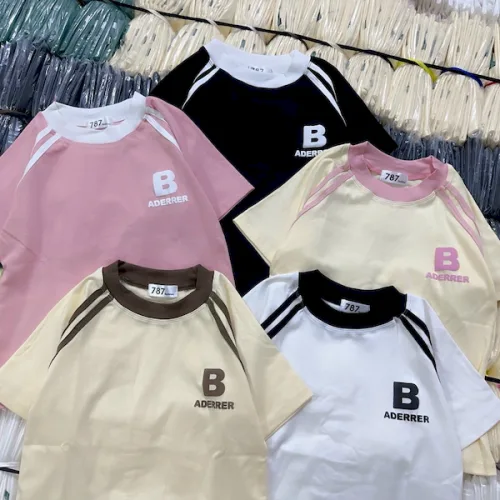 Áo Thun Nữ Cổ Tròn Baby Tee In Logo Ngực Chữ B Mạc AH787