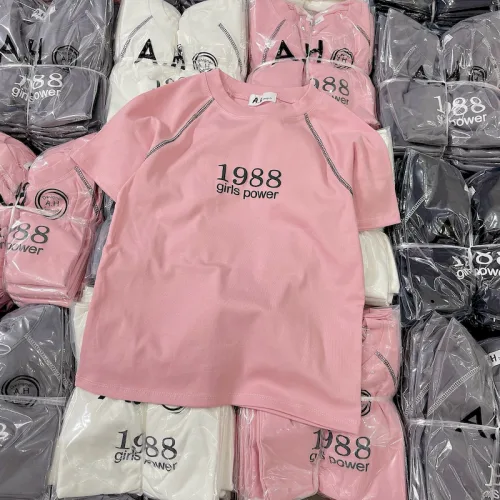 Áo Thun Nữ Cổ Tròn Baby Tee In Số 1988 Mạc AH787