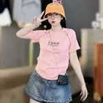 Áo Thun Nữ Cổ Tròn Baby Tee In Số 1988 Mạc AH787