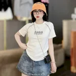 Áo Thun Nữ Cổ Tròn Baby Tee In Số 1988 Mạc AH787