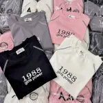 Áo Thun Nữ Cổ Tròn Baby Tee In Số 1988 Mạc AH787