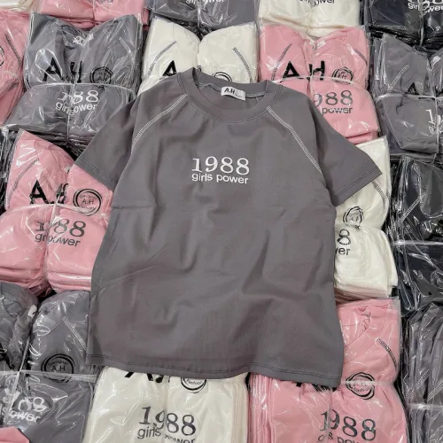 Áo Thun Nữ Cổ Tròn Baby Tee In Số 1988 Mạc AH787