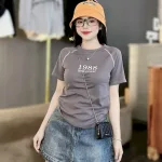 Áo Thun Nữ Cổ Tròn Baby Tee In Số 1988 Mạc AH787
