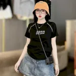 Áo Thun Nữ Cổ Tròn Baby Tee In Số 1988 Mạc AH787