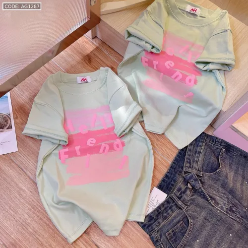 Áo thun nữ cổ tròn Baby Tee ôm body từ 35kg - 55kg in chữ hello friend