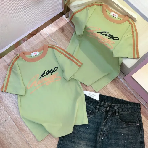 Áo thun nữ cổ tròn Baby Tee ôm body từ 35kg - 55kg in chữ keep
