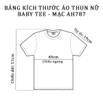 Áo Thun Nữ Cổ Tròn Baby Tee Tay Phối Màu In Hình Ngôi Sao AH787