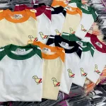 Áo Thun Nữ Cổ Tròn Baby Tee Tay Phối Màu In Hình Cún Mạc AH787