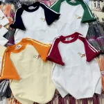 Áo Thun Nữ Cổ Tròn Baby Tee Tay Phối Màu In Hình Cún Mạc AH787