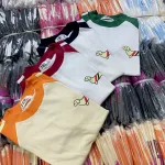 Áo Thun Nữ Cổ Tròn Baby Tee Tay Phối Màu In Hình Cún Mạc AH787