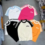 Áo Thun Nữ Cổ Tròn Baby Tee Tay Viền Sọc Màu Mạc AH787