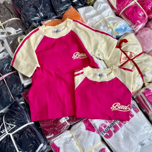 Áo Thun Nữ Cổ Tròn Baby Tee Tay Viền Sọc Màu Mạc AH787