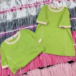 Áo Thun Nữ Cổ Tròn Baby Tee Trơn Viền Sọc Eo Mạc AH787
