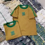 Áo Thun Nữ Cổ Tròn Baby Tee Viền Bo Màu In Chữ Gấu Mạc AH787