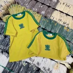 Áo Thun Nữ Cổ Tròn Baby Tee Viền Bo Màu In Chữ Gấu Mạc AH787