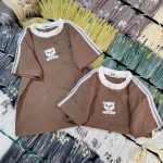 Áo Thun Nữ Cổ Tròn Baby Tee Viền Bo Màu In Chữ Gấu Mạc AH787