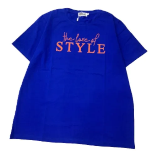Áo Thun Nữ Cổ Tròn Form Đại In Chữ STYLE Size XL(65-85kg)