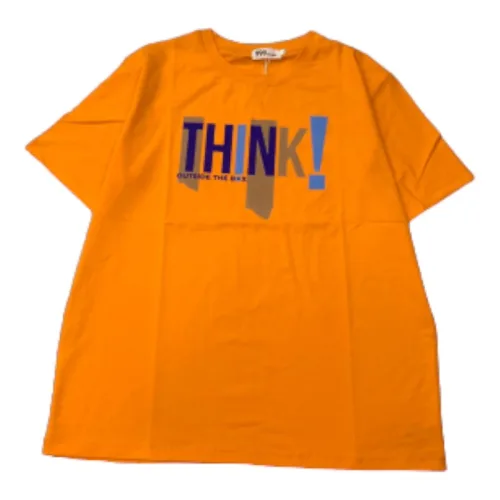 Áo Thun Nữ Cổ Tròn Form Đại In Chữ THINK Size XL(65-85kg)