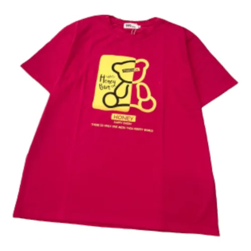 Áo Thun Nữ Cổ Tròn Form Đại In Hình Gấu Size XL(65-85kg)