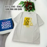 Áo Thun Nữ Cổ Tròn Form Đại In Hình Gấu Size XL(65-85kg)