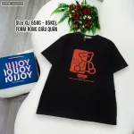 Áo Thun Nữ Cổ Tròn Form Đại In Hình Gấu Size XL(65-85kg)