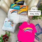 Áo Thun Nữ Cổ Tròn Form Ôm Body In Hình Size S(40-52kg)