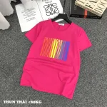 Áo thun nữ cổ tròn form suông in chữ màu