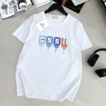 Áo thun nữ cổ tròn form suông in chữ Cool màu