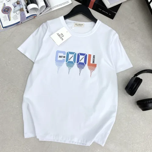 Áo thun nữ cổ tròn form suông in chữ Cool màu