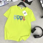 Áo thun nữ cổ tròn form suông in chữ Cool màu