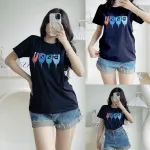 Áo thun nữ cổ tròn form suông in chữ Cool màu