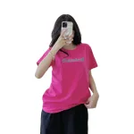Áo thun nữ cổ tròn form suông in chữ Clasical