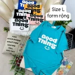 Áo Thun Nữ Cổ Tròn Form Rộng In Hình Size L(55-75kg)