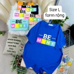 Áo Thun Nữ Cổ Tròn Form Rộng In Hình Size L(55-75kg)