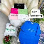 Áo Thun Nữ Cổ Tròn Form Rộng In Hình Size L(55-75kg)
