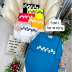 Áo Thun Nữ Cổ Tròn Form Rộng In Hình Size L(55-75kg)
