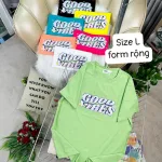 Áo Thun Nữ Cổ Tròn Form Rộng In Hình Size L(55-75kg)