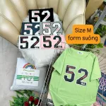 Áo Thun Nữ Cổ Tròn Form Suông Ôm In Hình Size M(40-60kg)