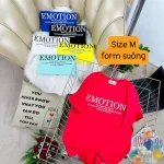 Áo Thun Nữ Cổ Tròn Form Suông Ôm In Hình Size M(40-60kg)