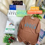 Áo Thun Nữ Cổ Tròn Form Đại In Hình Size XL(65-85kg)