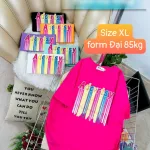 Áo Thun Nữ Cổ Tròn Form Đại In Hình Size XL(65-85kg)