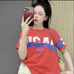 Áo Thun Nữ Cổ Tròn form vừa in chữ CHICAGO size M(40-60kg)