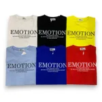 Áo Thun Nữ Cổ Tròn Form Vừa In Chữ EMOTION Size M(40-60kg)