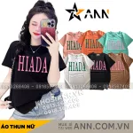 Áo Thun Nữ Cổ Tròn Form Vừa In Chữ HIADA Size M(40-60kg)