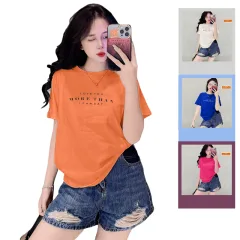 Áo Thun Nữ Cổ Tròn Form Vừa In Chữ More Than Size M(40-60kg)