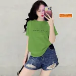 Áo Thun Nữ Cổ Tròn Form Vừa In Chữ More Than Size M(40-60kg)