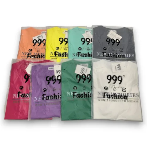 Áo Thun Nữ Cổ Tròn Form Vừa In Chữ New Memories Size M(40-60kg)