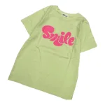 Áo Thun Nữ Cổ Tròn Form Vừa In Chữ SMILE Size M(40-60kg)